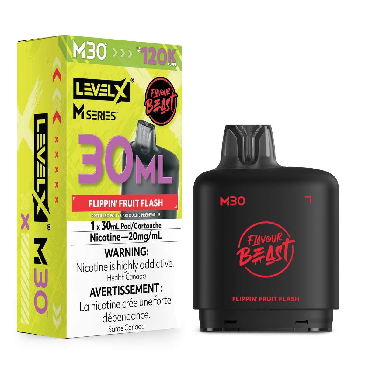 Level X Flavour Beast M Series Pod 30mL – Flippin' Fruit Flash