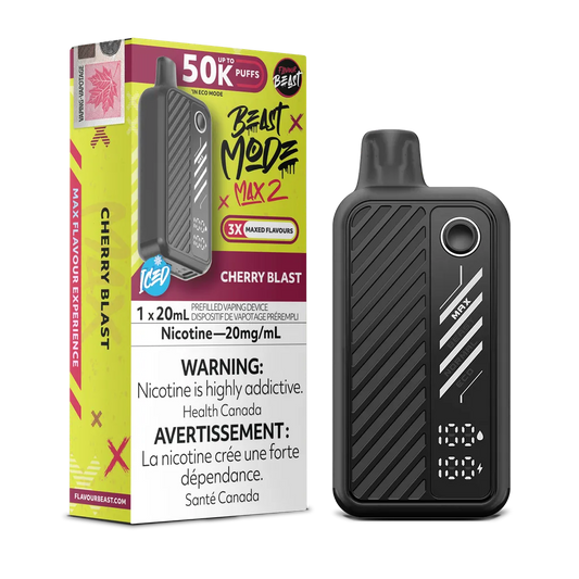 Cherry Blast Iced Flavour Beast Mode Max 2 - Disposable 50K by FLAVOUR BEAST