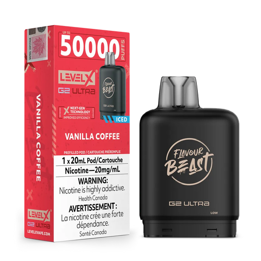 Vanilla Coffee Iced by Level X Flavour Beast G2 Ultra 50K