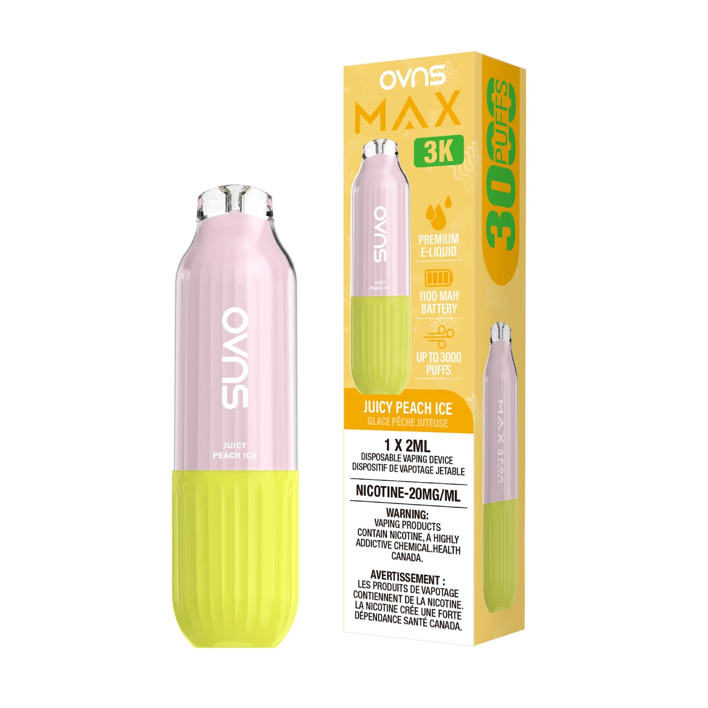 Juicy Peach Ice Ovns Max - Disposable 3K