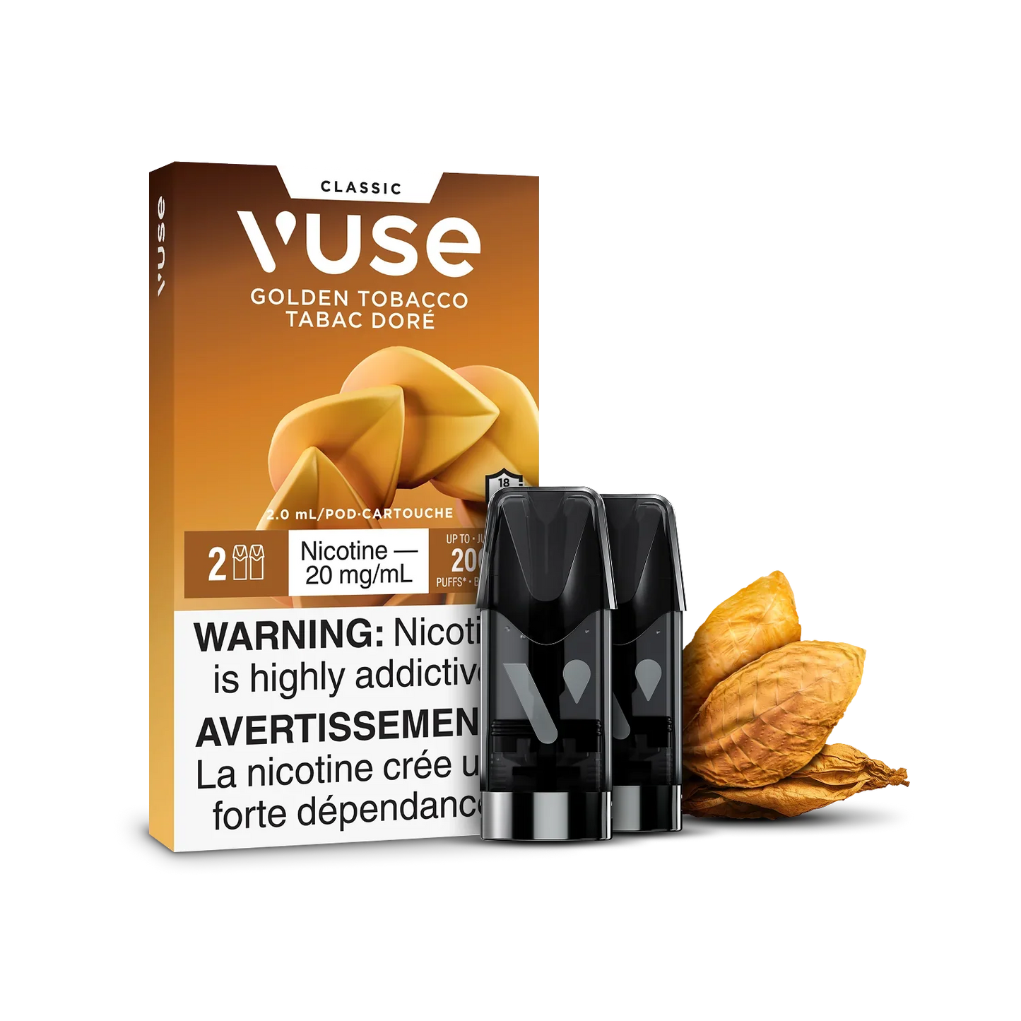 Golden Tobacco Vuse Pods Classic
