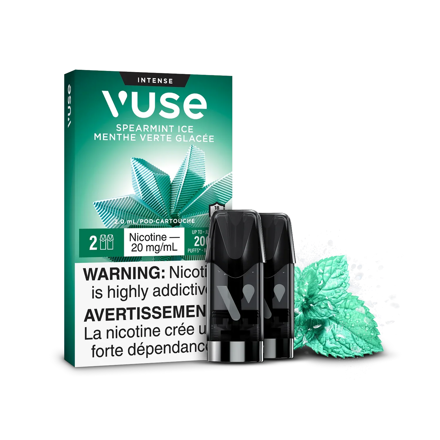 Spearmint Ice Vuse Pods Intense