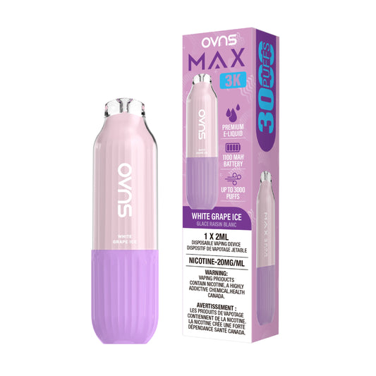 White Grape Ice Ovns Max - Disposable 3K