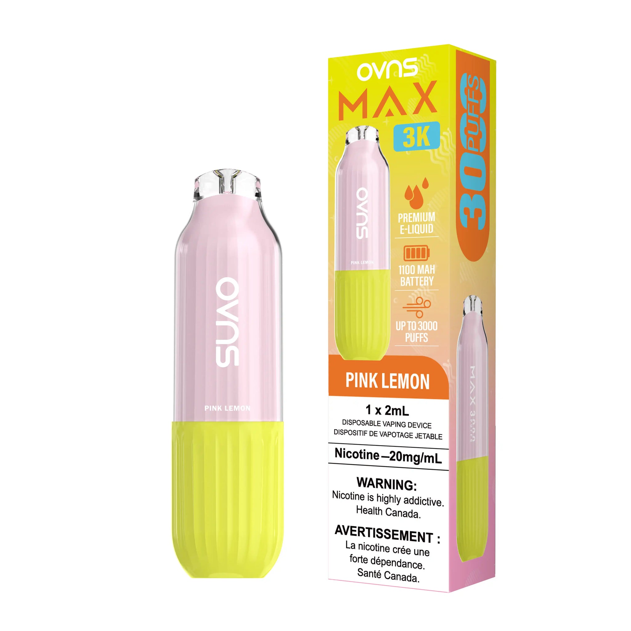 Pink Lemon Ovns Max - Disposable 3K