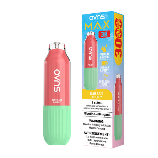 Blue Razz Cherry Ovns Max - Disposable 3K