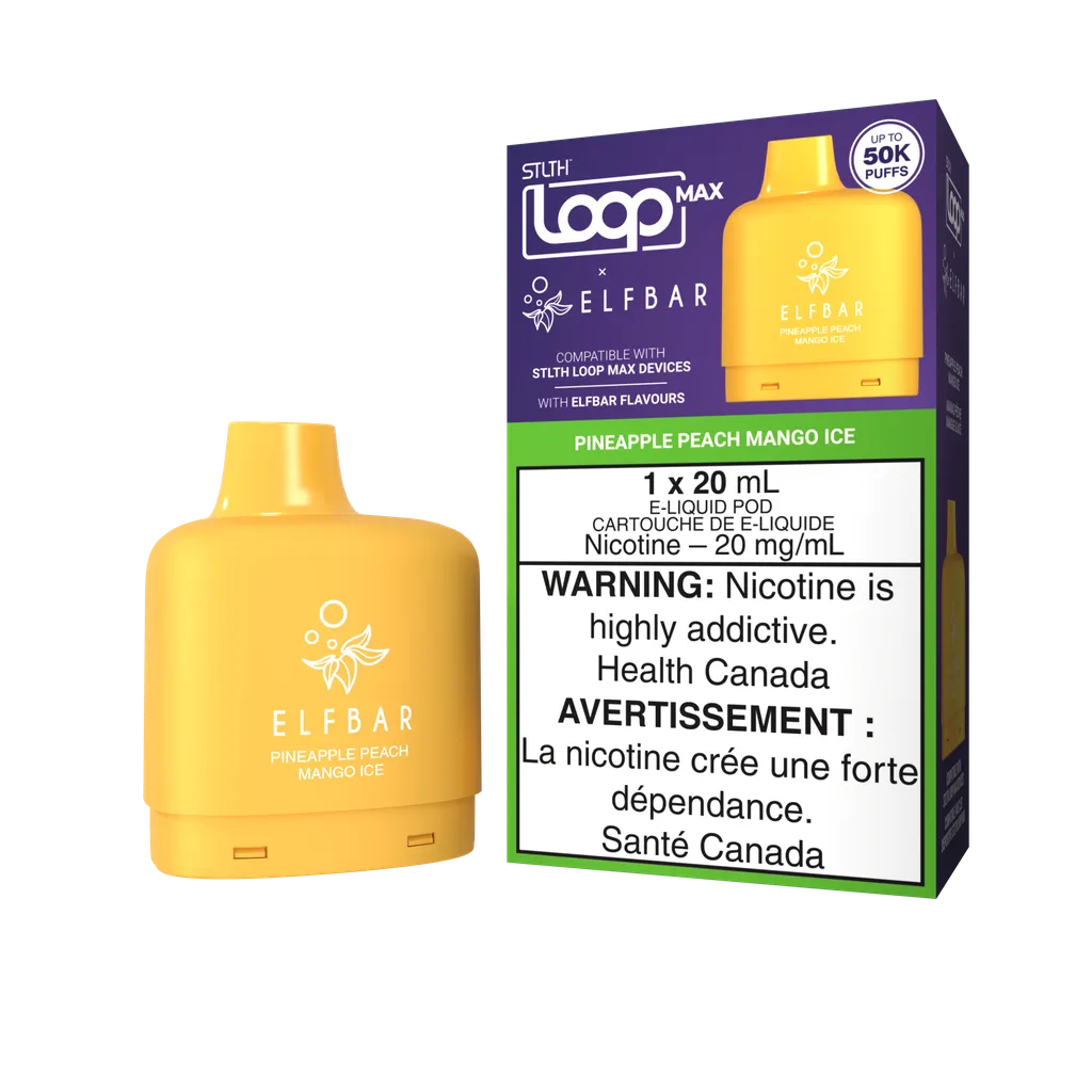 Pineapple Peach Mango Ice Stlth Loop Max x Elf Bar Pod 50K