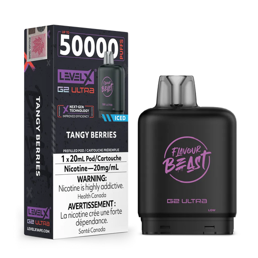 Tangy Berries Iced by Level X Flavour Beast G2 Ultra 50K