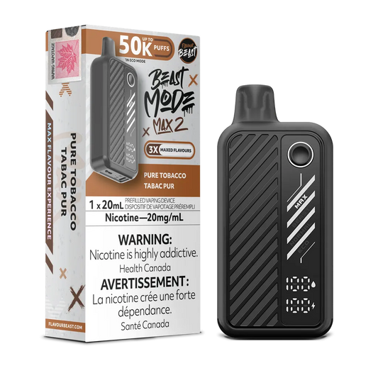 Pure Tobacco Flavour Beast Mode Max 2 - Disposable 50K by FLAVOUR BEAST