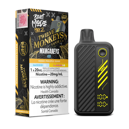 Mangabeys Iced Twelve Monkeys x Flavour Beast Mode Max 2 - Disposable 50K