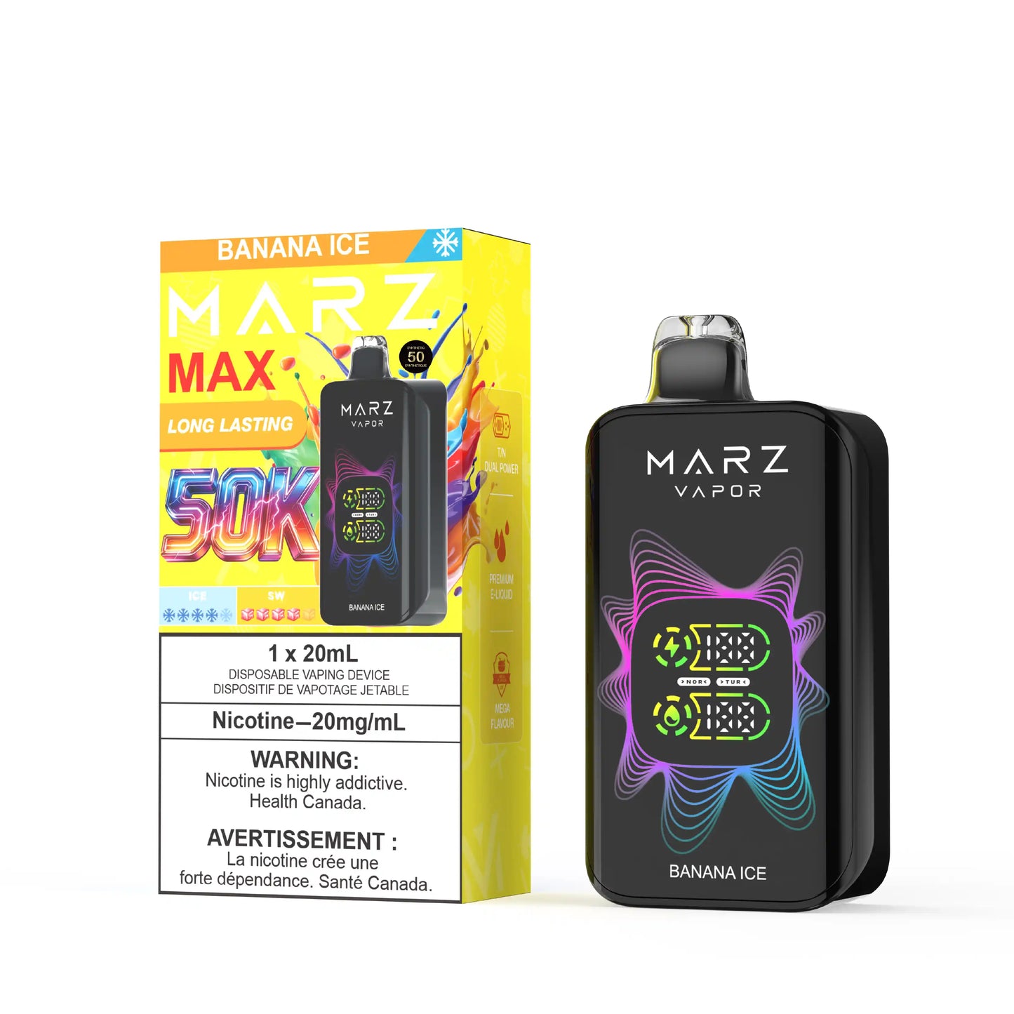 Banana Ice Marz Max - Disposable 50K (Bold 50)