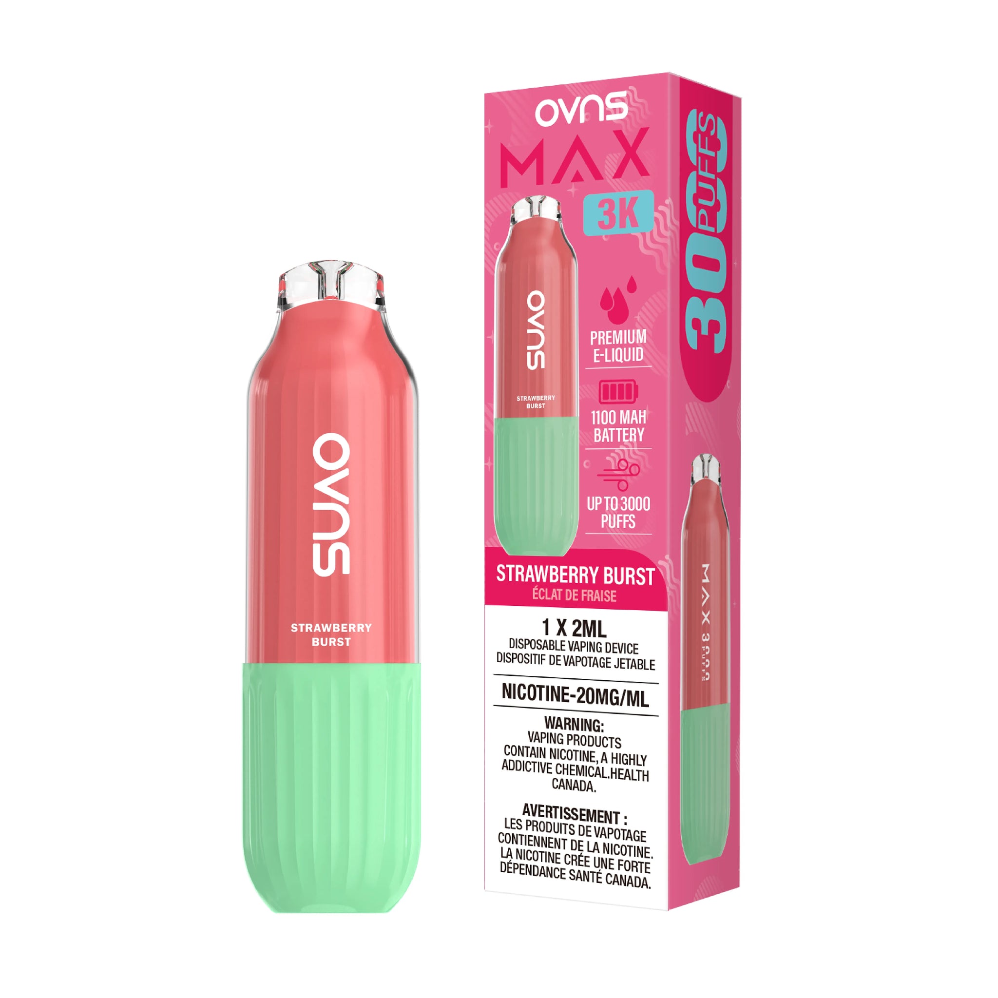 Strawberry Burst Ovns Max - Disposable 3K