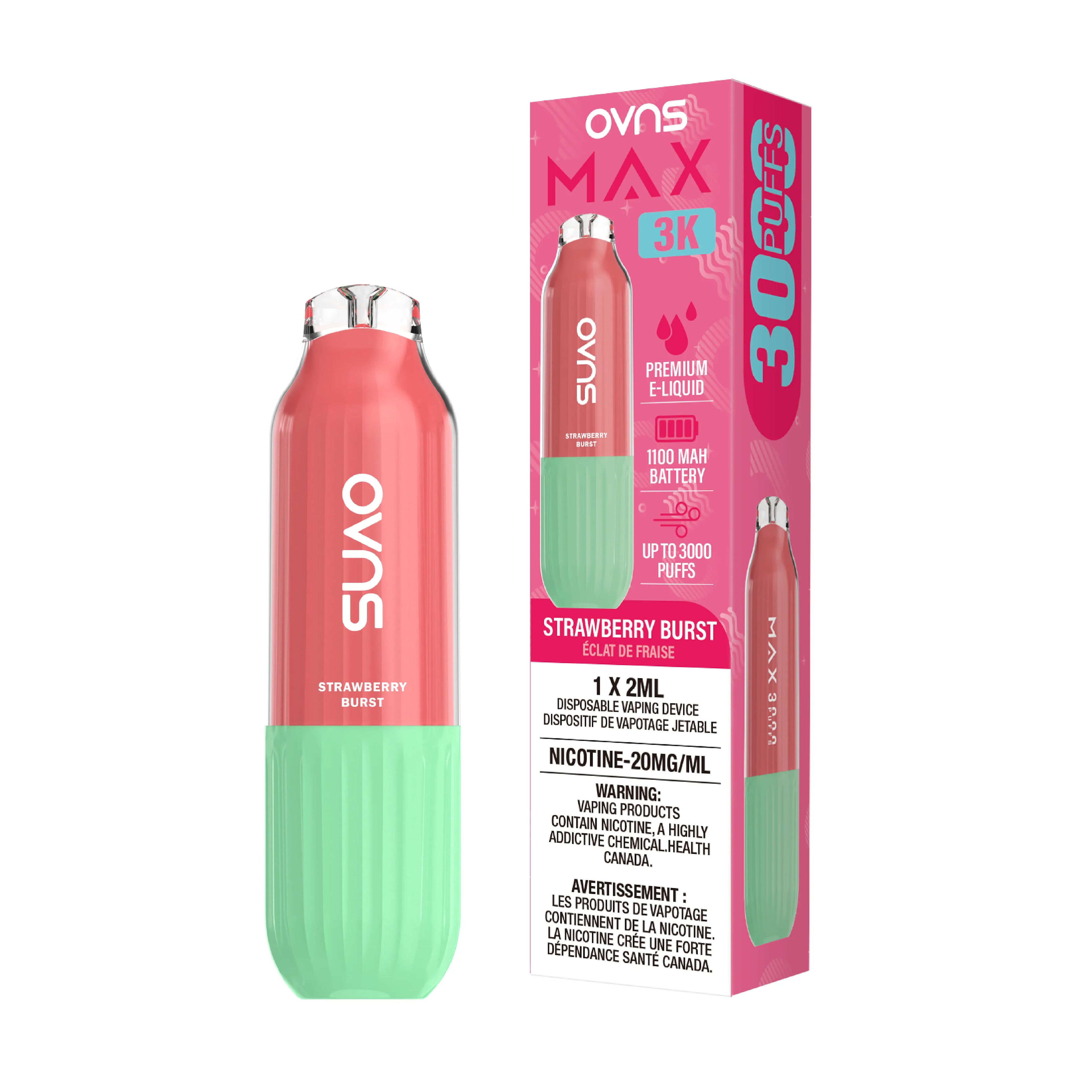 Strawberry Burst Ovns Max - Disposable 3K