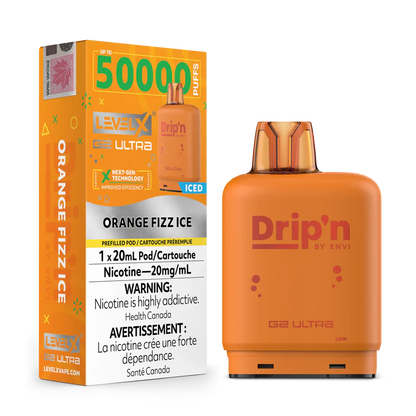 Orange Sparkle Ice by Level X Drip'n G2 Ultra 50K