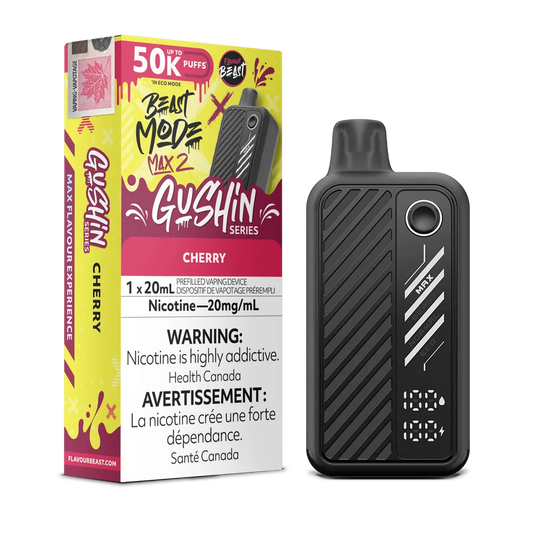 Gushin' Cherry Flavour Beast Mode Max 2 - Disposable 50K by FLAVOUR BEAST