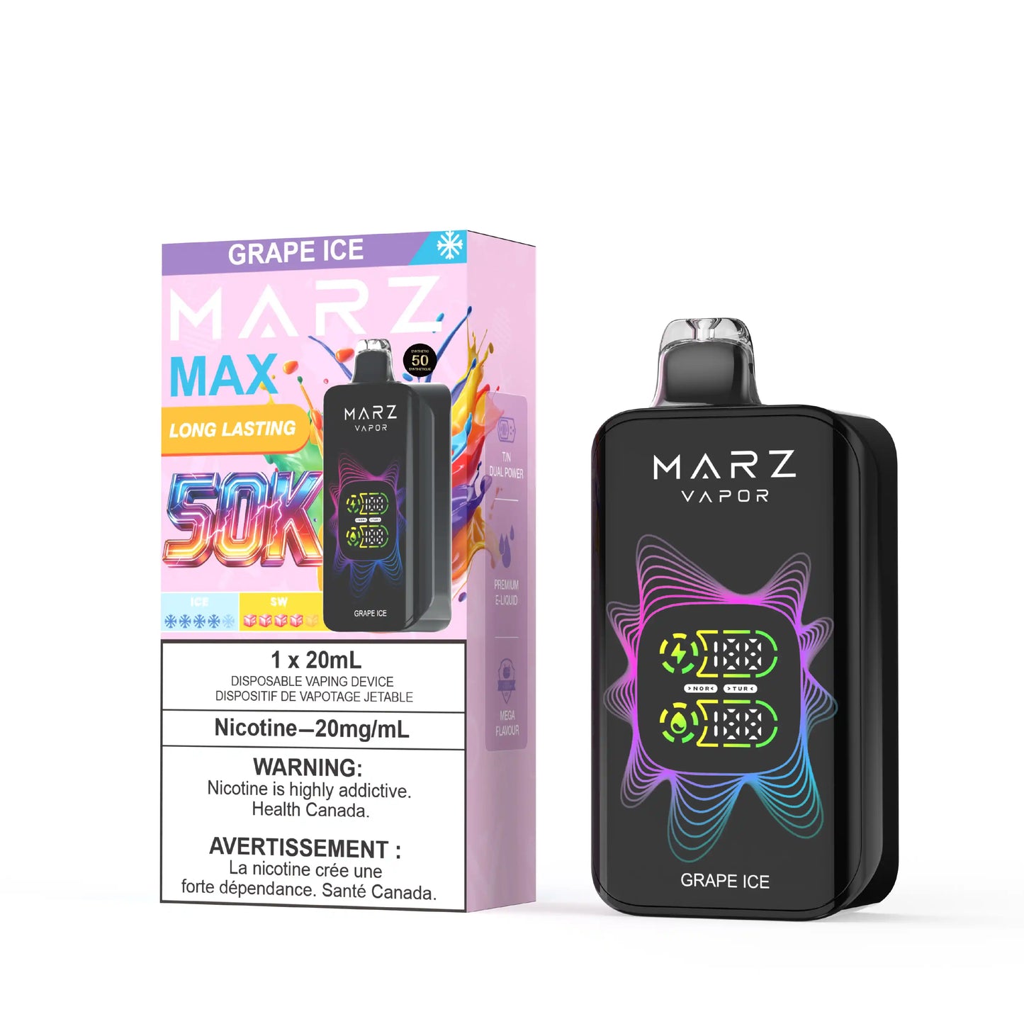 Grape Ice Marz Max - Disposable 50K (Bold 50)
