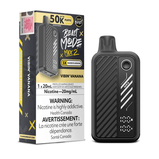 Vibin' Vanana Flavour Beast Mode Max 2 - Disposable 50K
