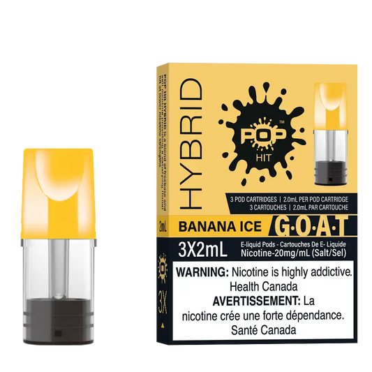 Banana Ice Stlth Pods by Pop Hybrid