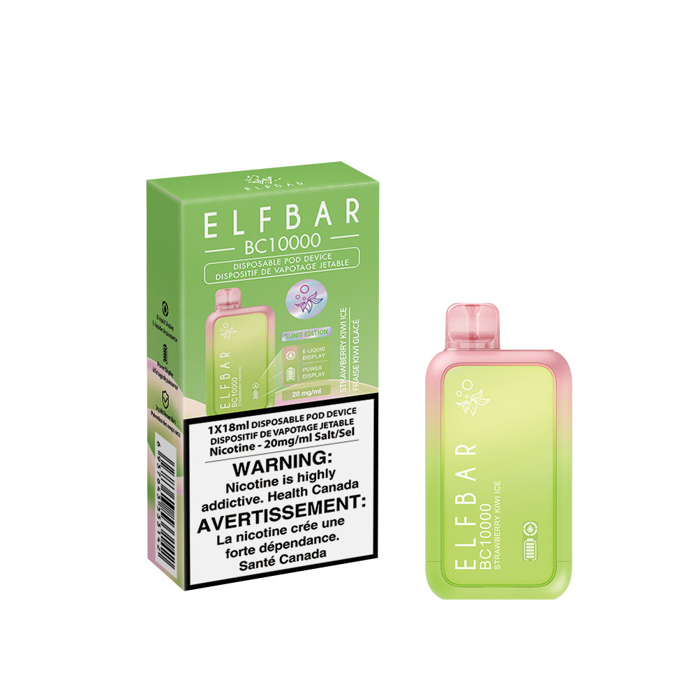 Strawberry Kiwi Ice Elf Bar BC10000 - Disposable Vape by ELFBAR