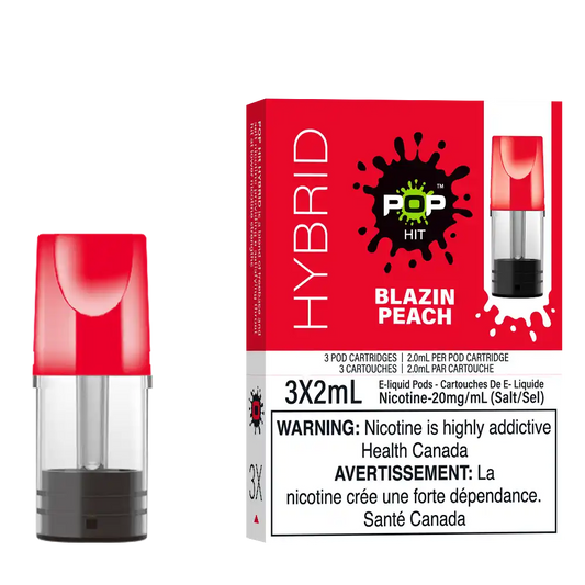 Blazin Peach (Sour Peach) Stlth Pods by Pop Hybrid