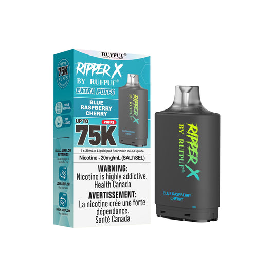 Blue Raspberry Cherry Rufpuf Ripper X Pods 75K