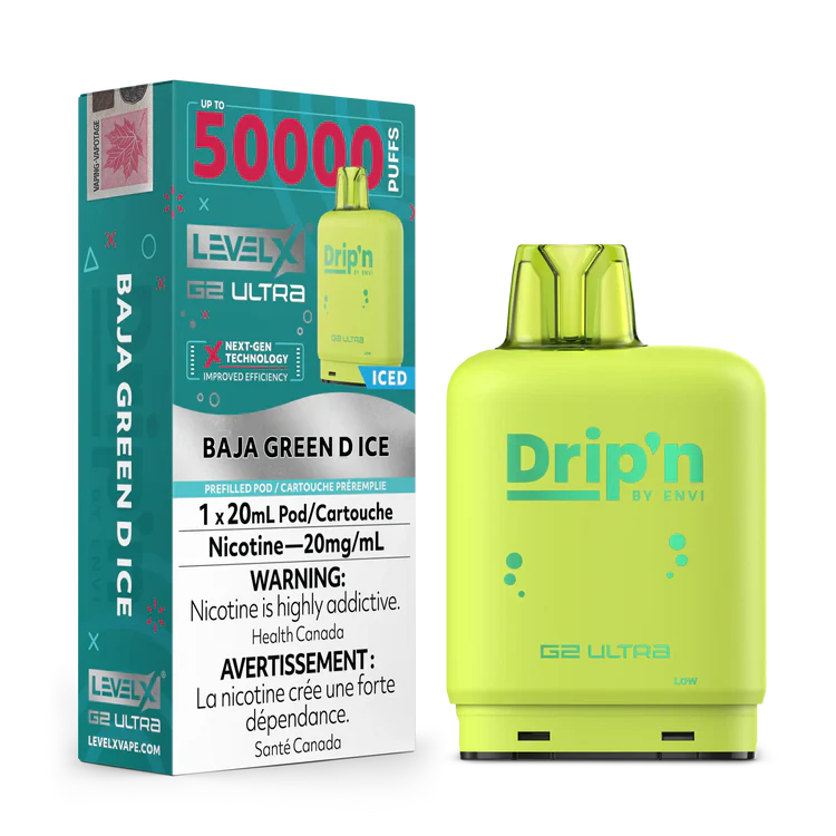 Baja Green D Ice by Level X Drip'n G2 Ultra 50K