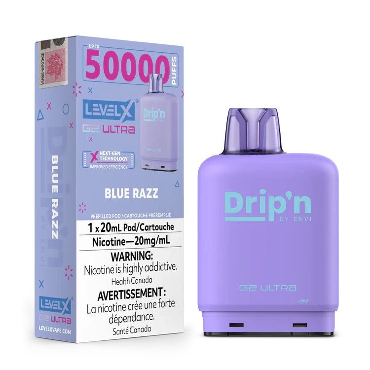 Blue Razz by Level X Drip'n G2 Ultra 50K
