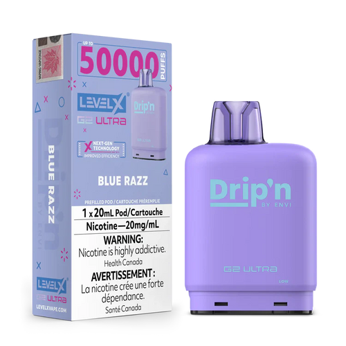 Blue Razz by Level X Drip'n G2 Ultra 50K
