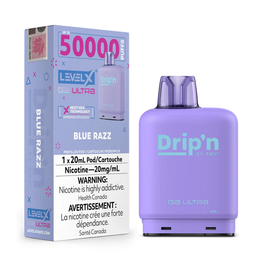 Blue Razz by Level X Drip'n G2 Ultra 50K