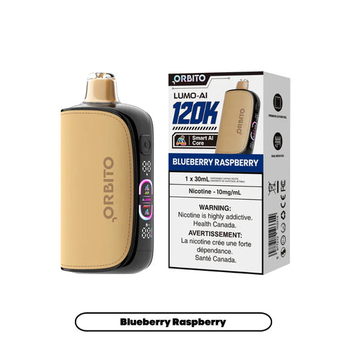Blueberry Raspberry Orbito Lumo AI 30mL [10mg] - Disposable Vape 120K
