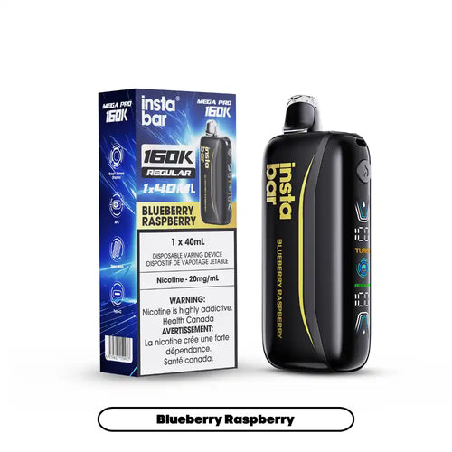 Blueberry Raspberry Insta Bar Mega Pro 160K - Disposable Vape