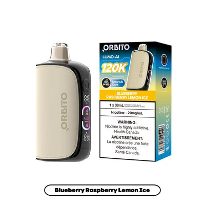 Blueberry Raspberry Lemon Ice Orbito Lumo AI - Disposable 120K