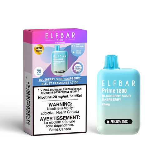 Blueberry Sour Raspberry ELF Bar Prime 1800 - Disposable