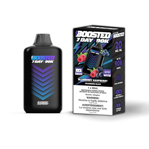 Boosted 7 Day 90K Disposable Vape - Blueberry Raspberry