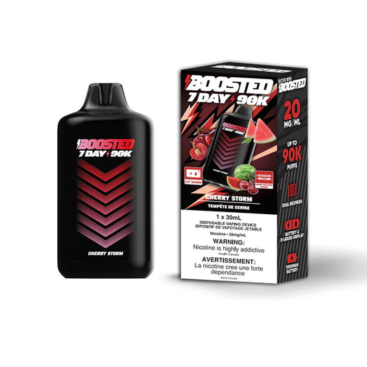 Boosted 7 Day 90K Disposable Vape - Cherry Storm
