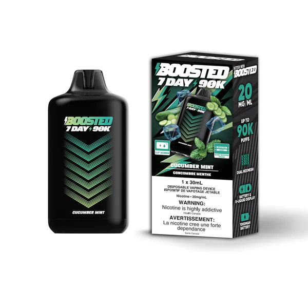 Boosted 7 Day 90K Disposable Vape - Cucumber Mint