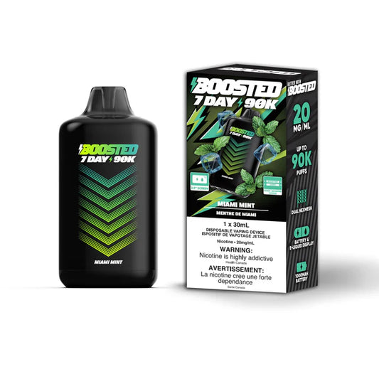 Boosted 7 Day 90K Disposable Vape - Miami Mint