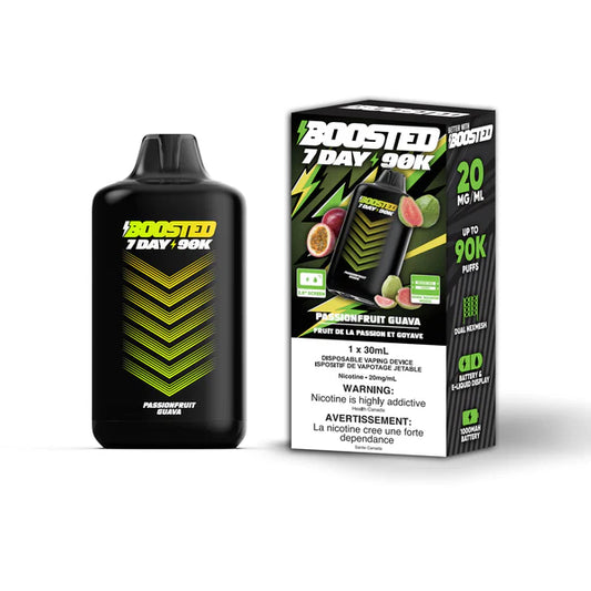 Boosted 7 Day 90K Disposable Vape - Passionfruit Guava