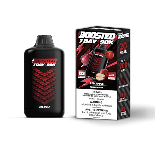 Boosted 7 Day 90K Disposable Vape - Red Apple