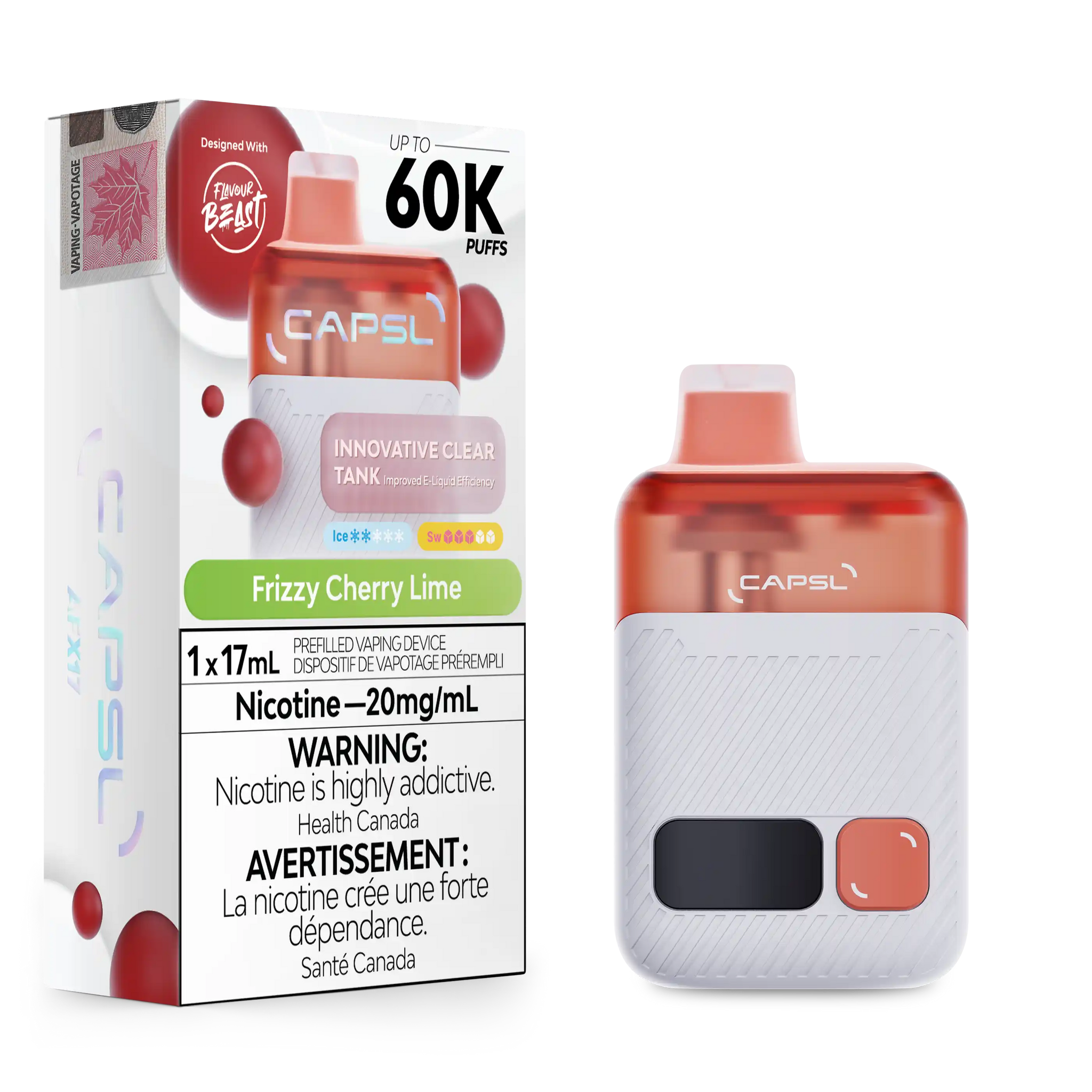 Frizzy Cherry Lime CAPSL - AFX17 Disposable 60K