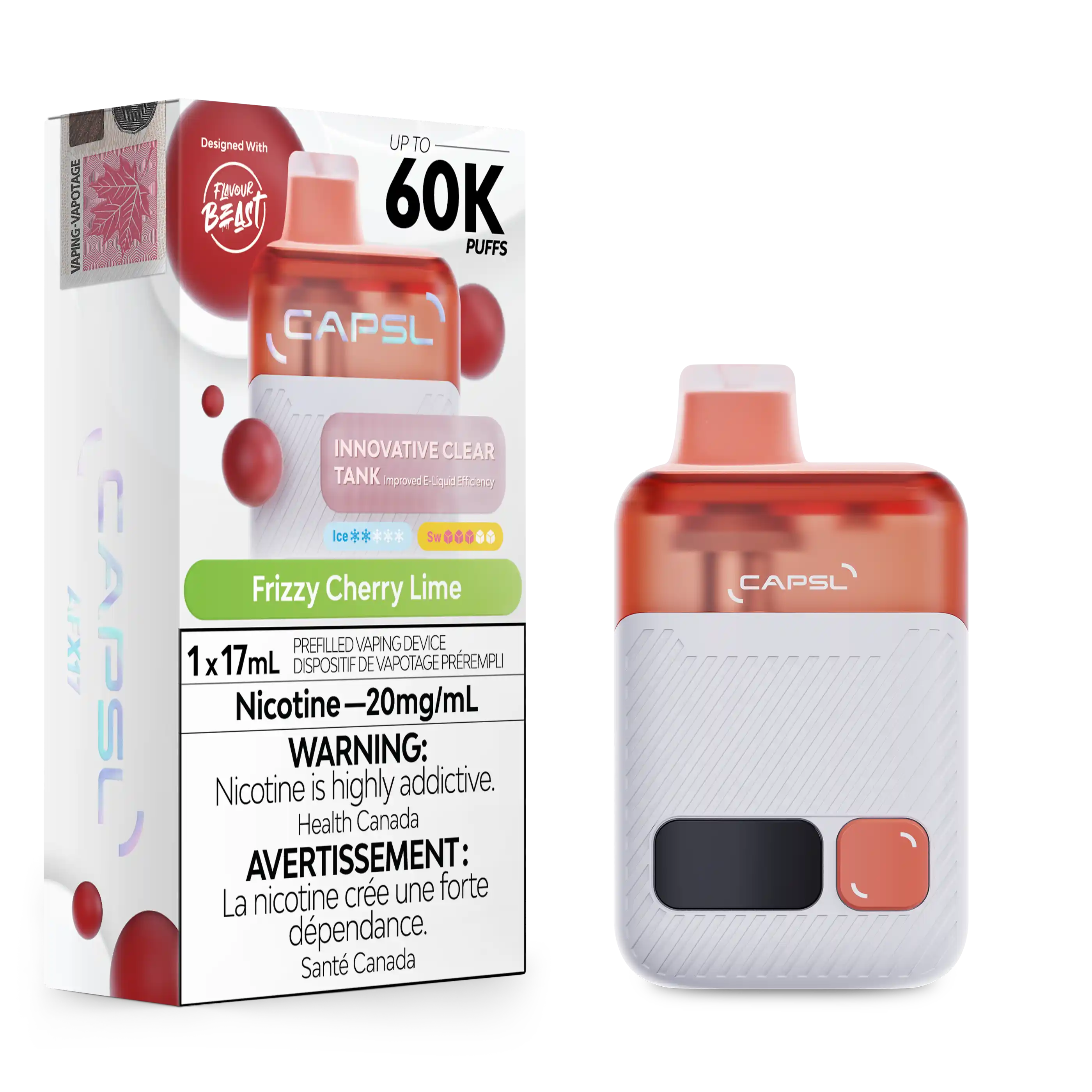 Frizzy Cherry Lime CAPSL - AFX17 Disposable 60K