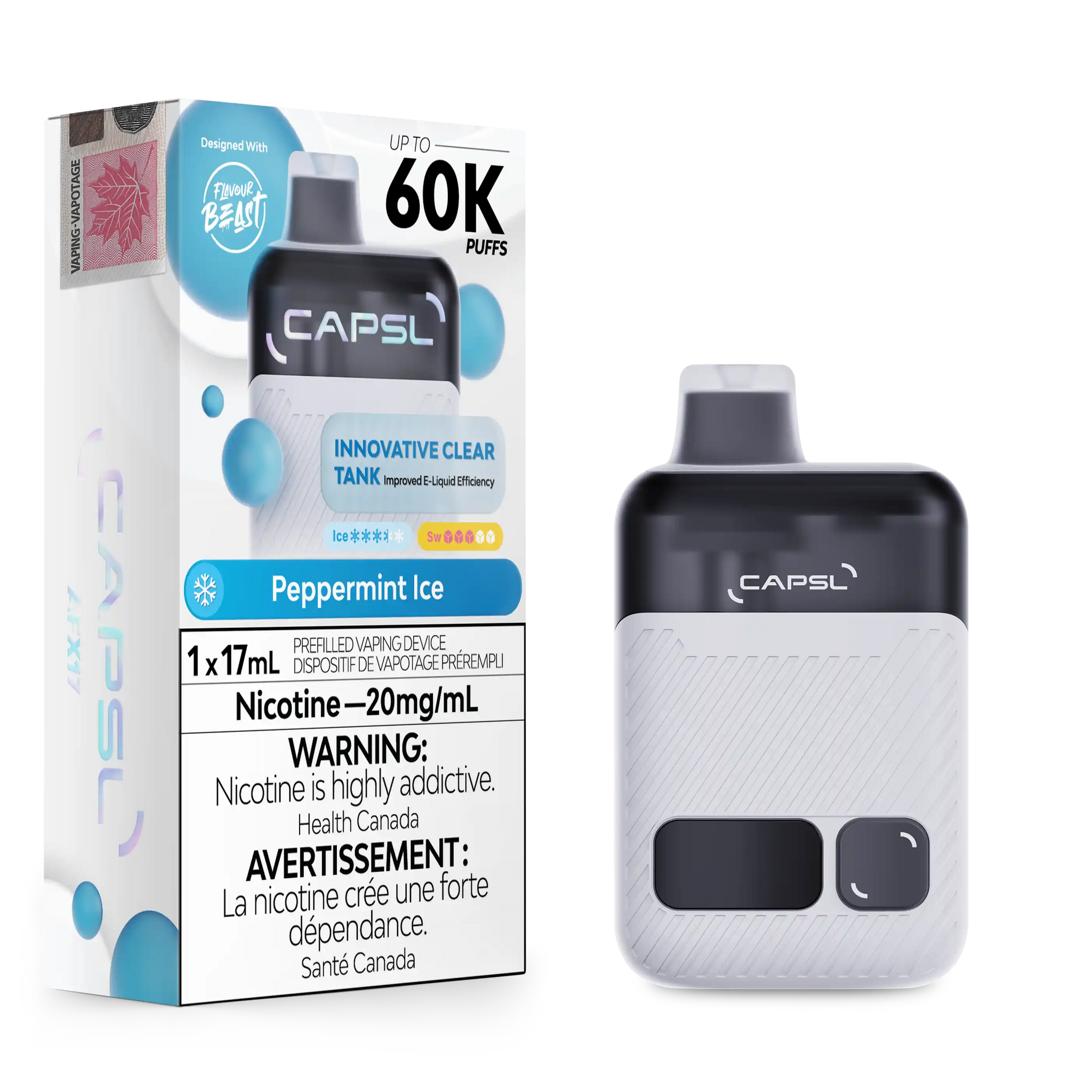 Peppermint Ice CAPSL - AFX17 Disposable 60K