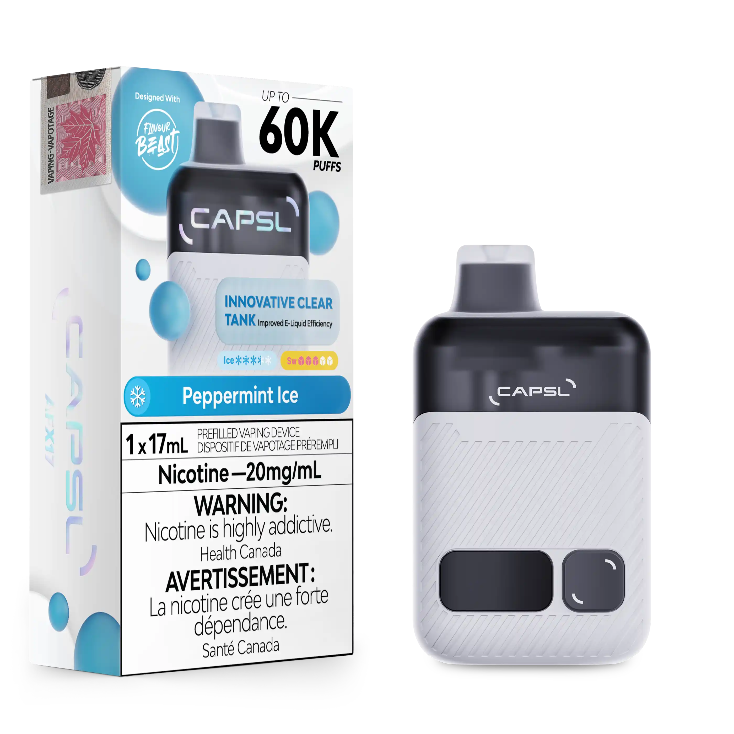 Peppermint Ice CAPSL - AFX17 Disposable 60K