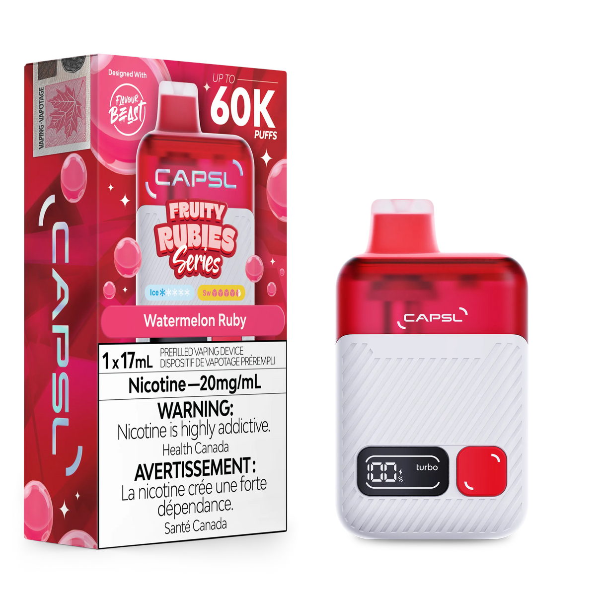 Fruity Rubies Watermelon Ruby CAPSL AFX17 Disposable