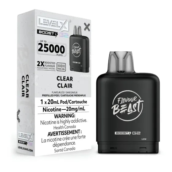 Clear Flavour Beast Boost G2 Pods 25K