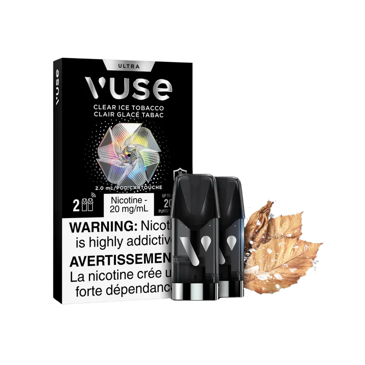 Clear Ice Tobacco Vuse Ultra Pods