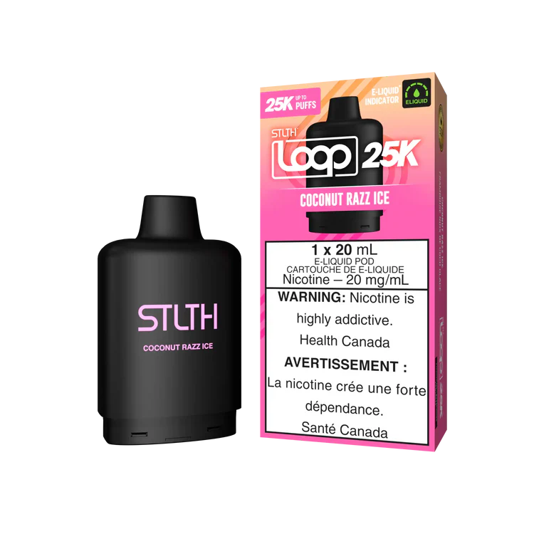 Coconut Razz Ice Stlth Loop 25K Pod