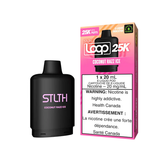 Coconut Razz Ice Stlth Loop 25K Pod