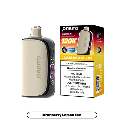 Cranberry Lemon Ice Orbito Lumo AI - Disposable 120K