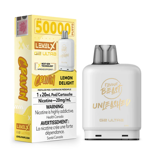 Cravin' Lemon Delight by Level X Flavour Beast Unleashed G2 Ultra 50K