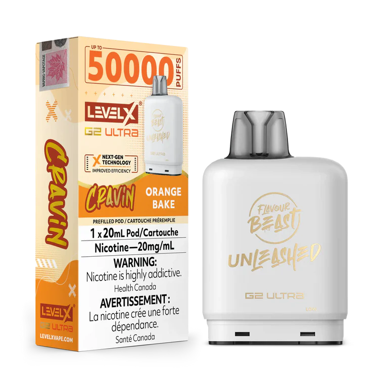 Cravin' Orange Bake by Level X Flavour Beast Unleashed G2 Ultra 50K